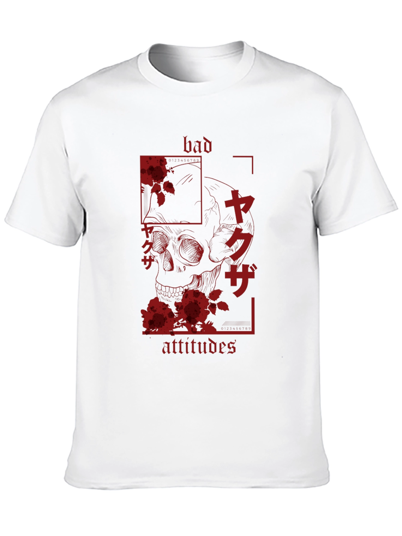 Bad Attitudes Yakuza Skull Graphic Tee