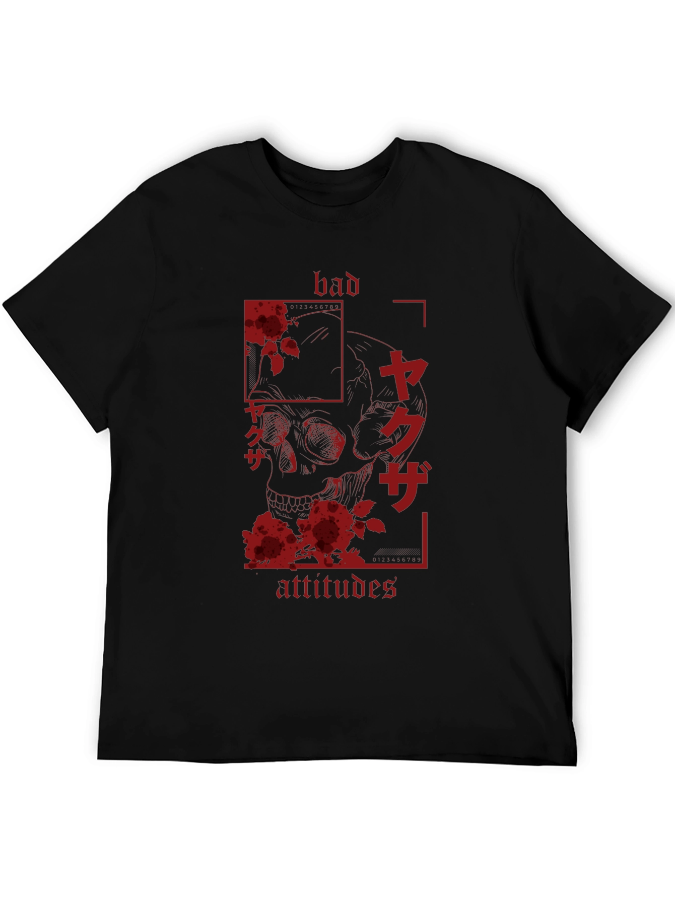 Bad Attitudes Yakuza Skull Graphic Tee