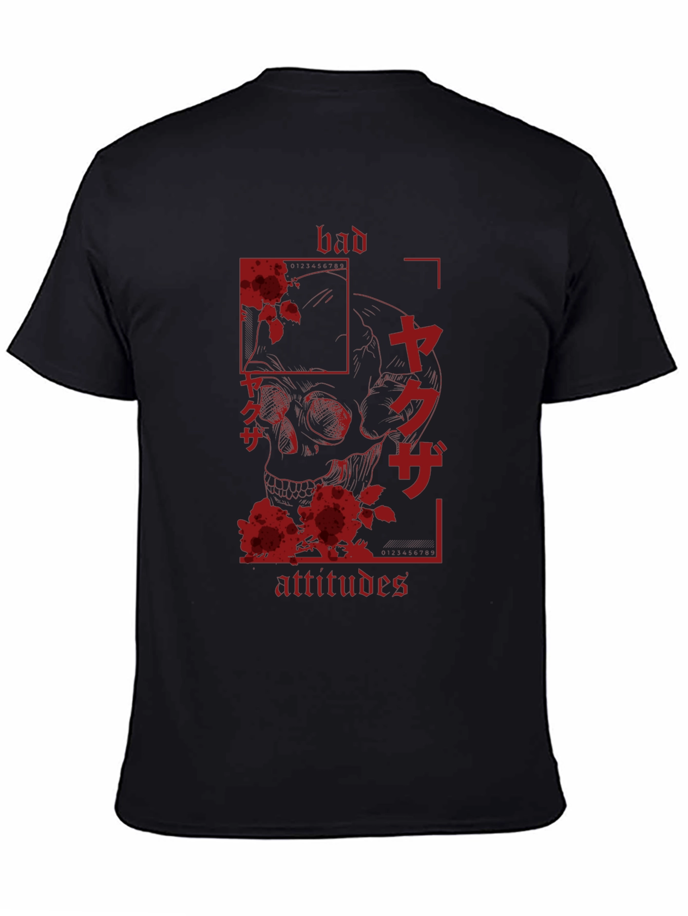 Bad Attitudes Yakuza Skull Graphic Tee