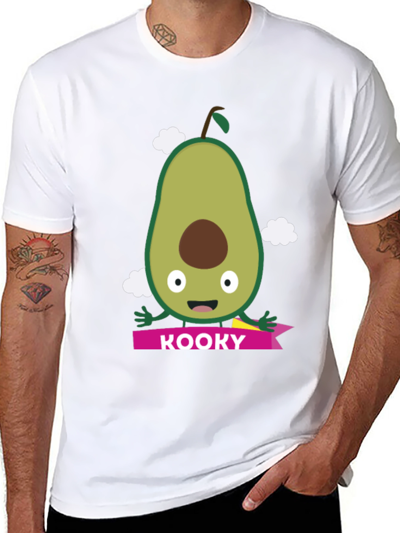Kooky Avocado Graphic Tee - Soft Cotton Blend
