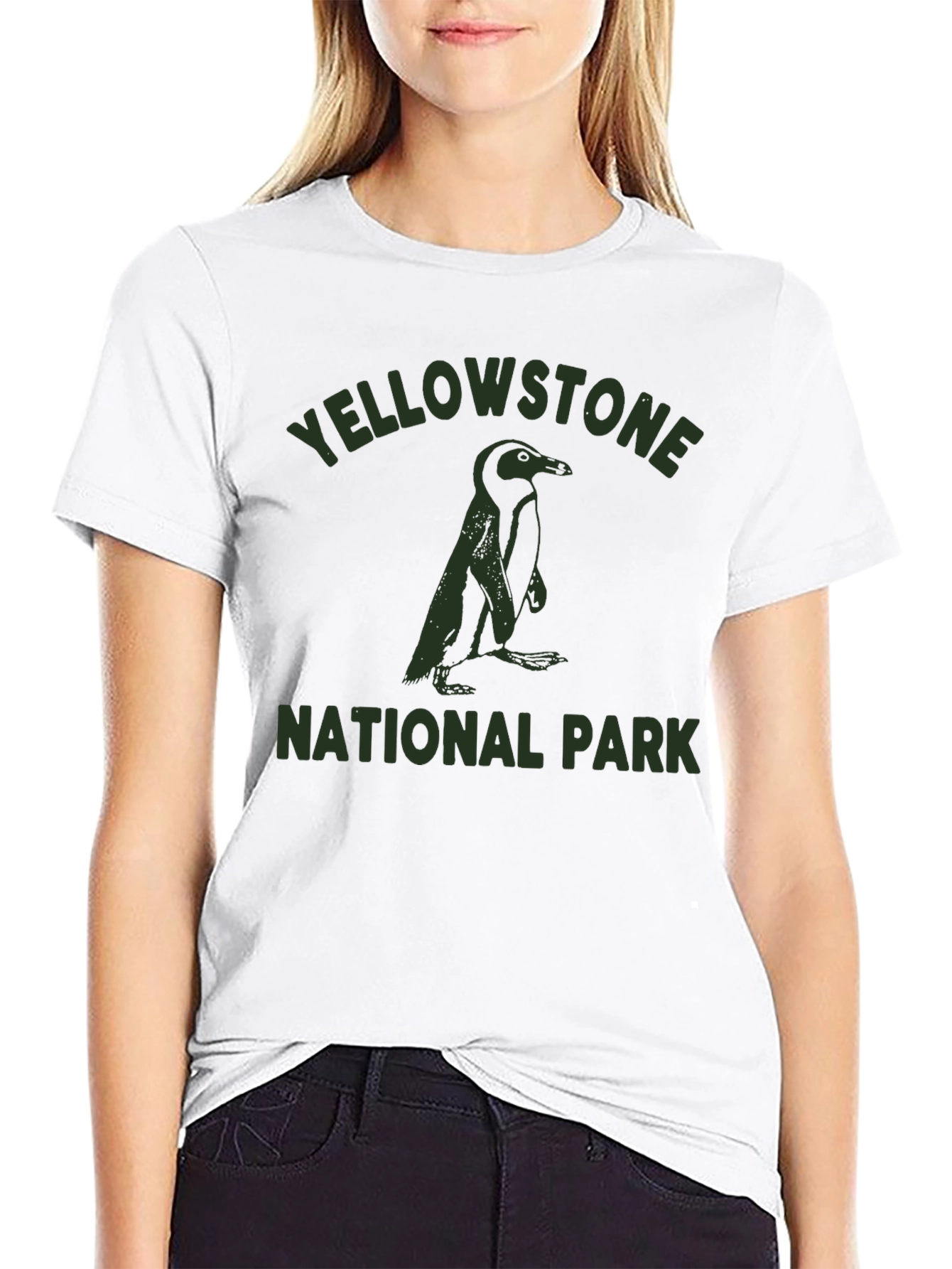 Yellowstone National Park Penguin Graphic Tee