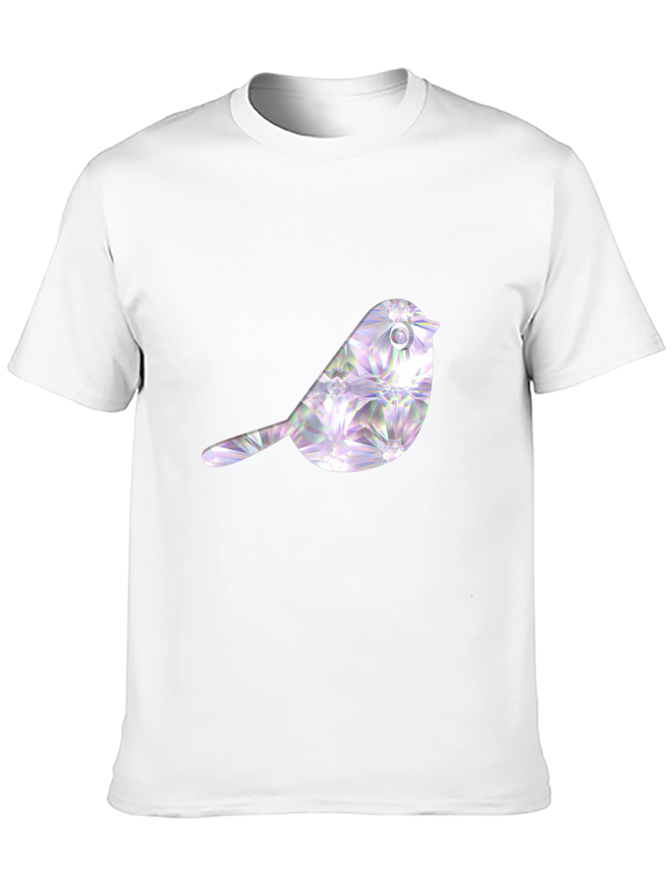 Black T-Shirt with Bird Graphic