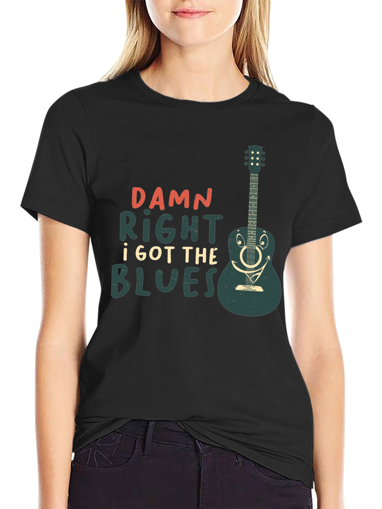 Damn Right I Got The Blues Guitar T-Shirt