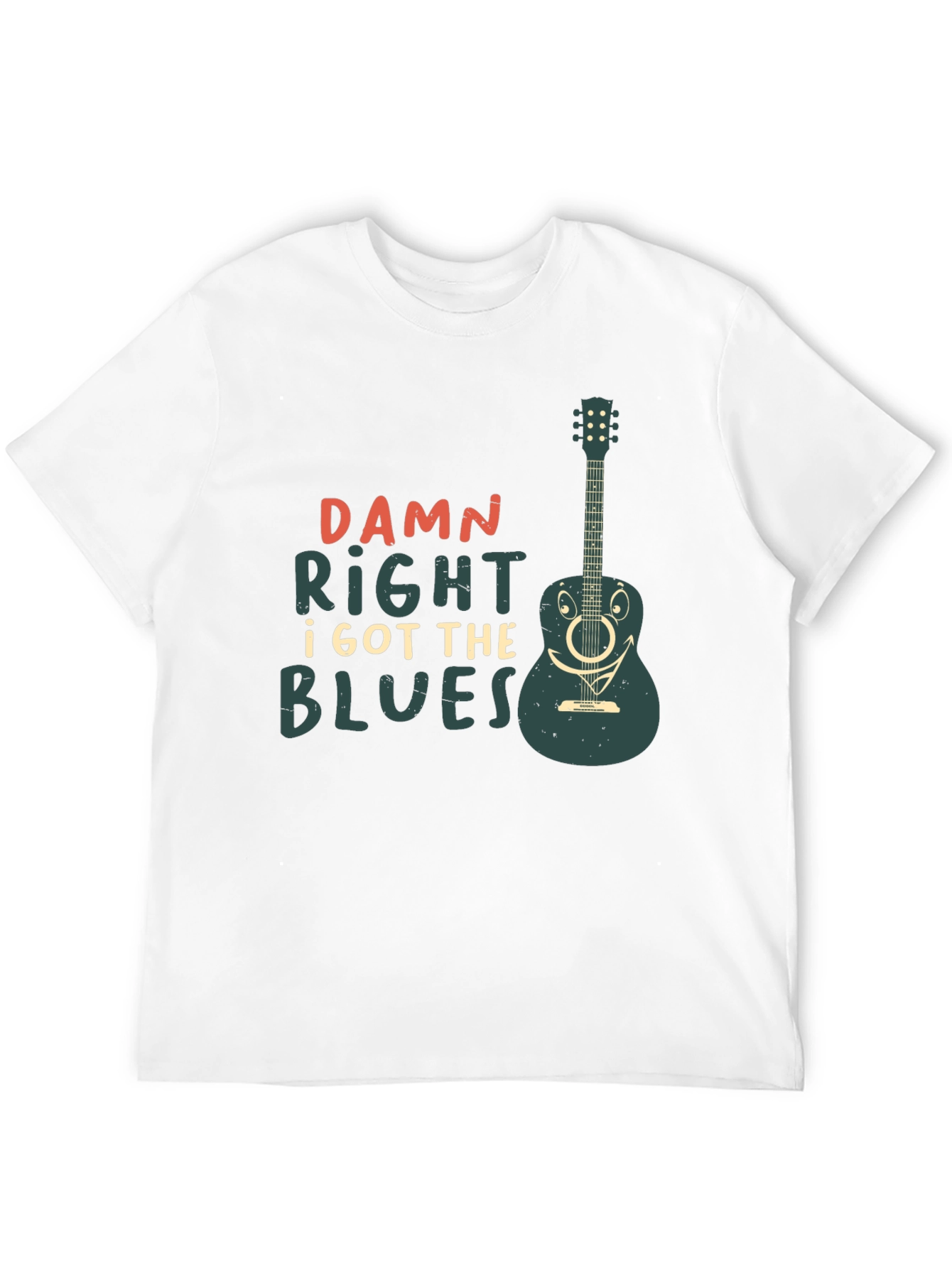 Damn Right I Got The Blues Guitar T-Shirt