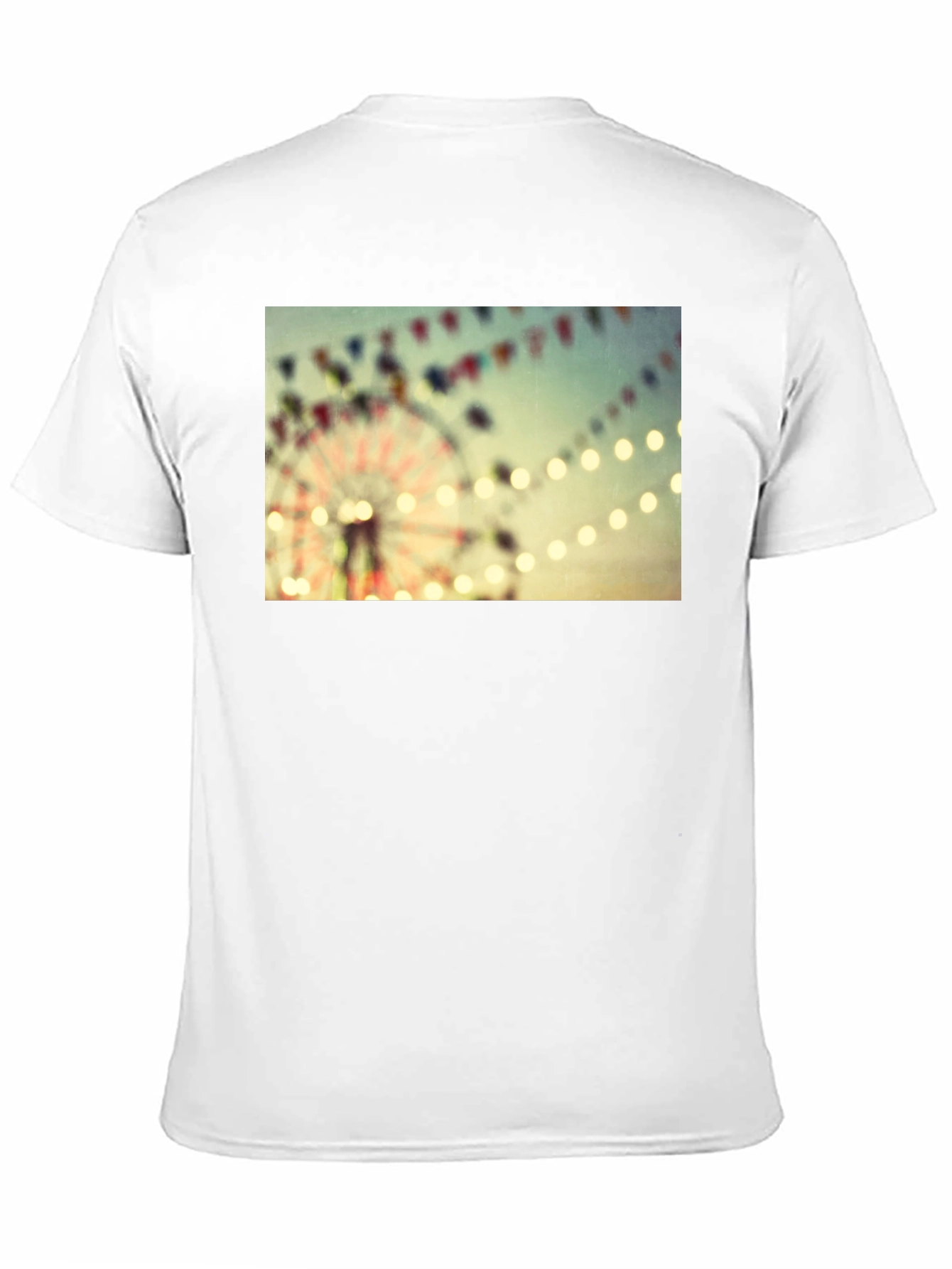 Carnival Ferris Wheel Graphic Black T-Shirt