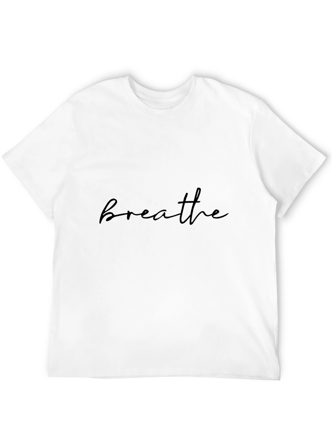 Breathe Black T-Shirt - Mens Casual Tee