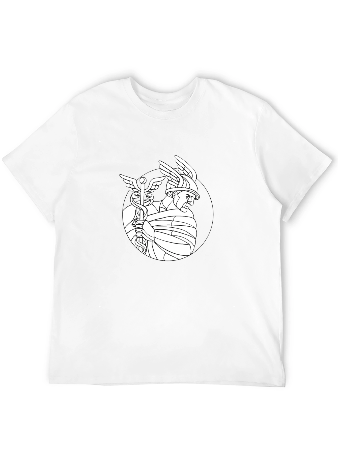 Caduceus Graphic Black T-Shirt