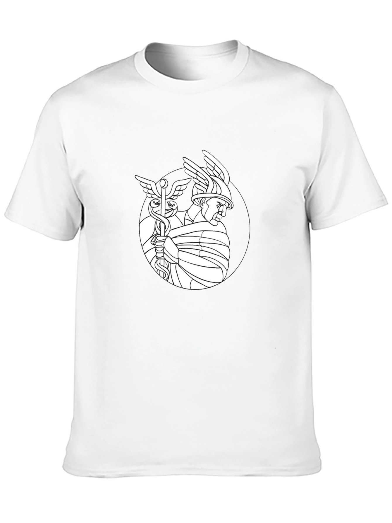 Caduceus Graphic Black T-Shirt
