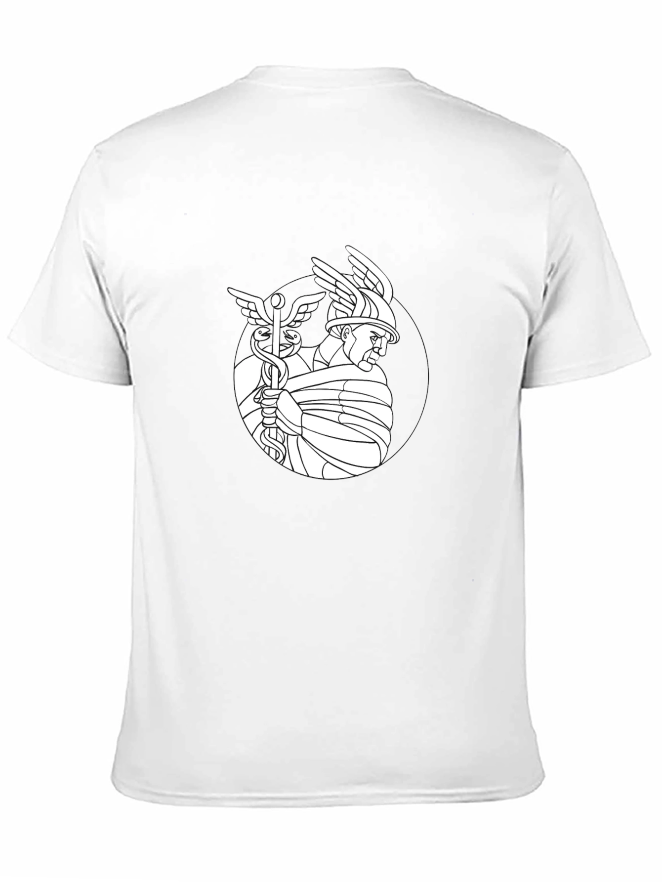 Caduceus Graphic Black T-Shirt
