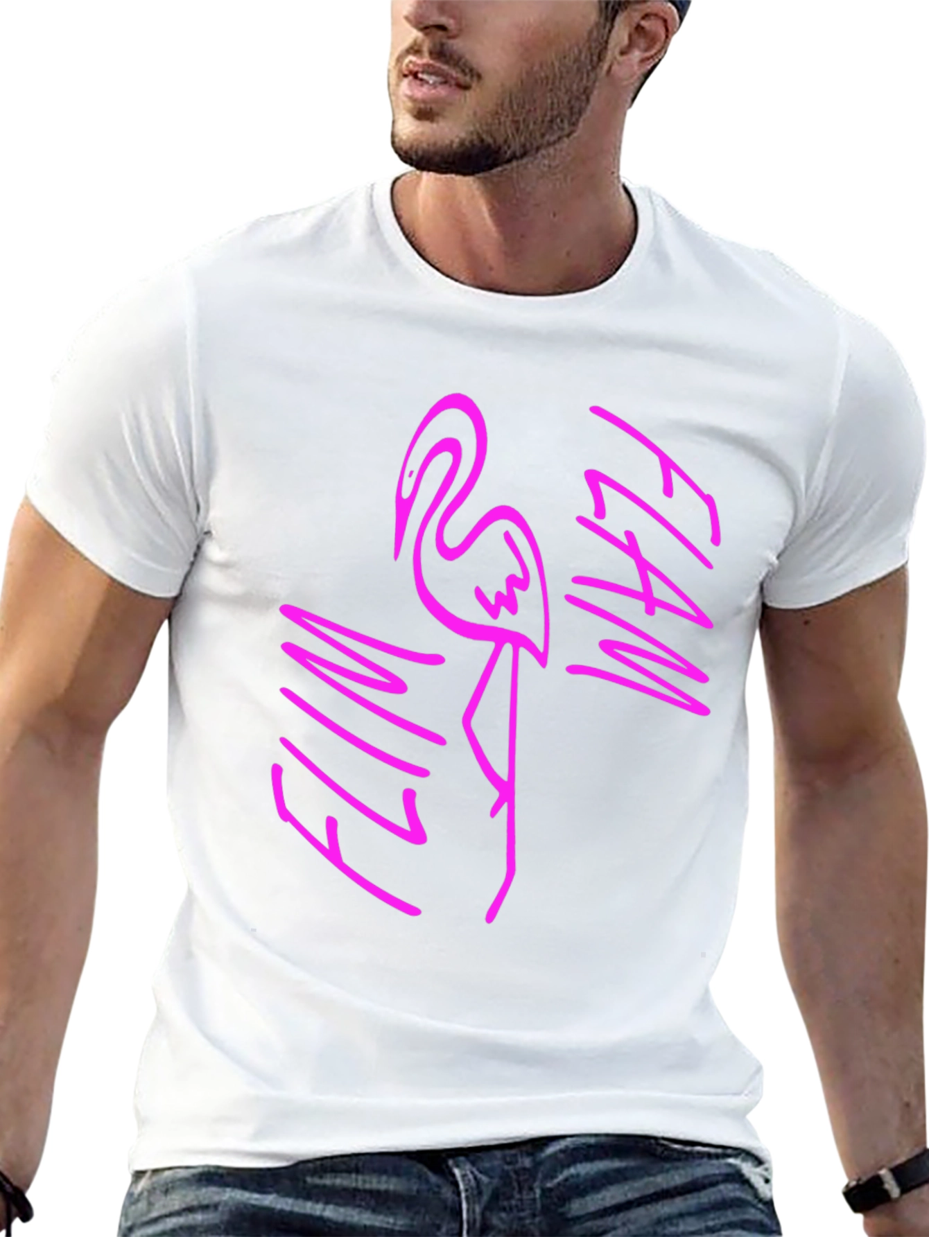 Flamingo Graphic Print T-Shirt