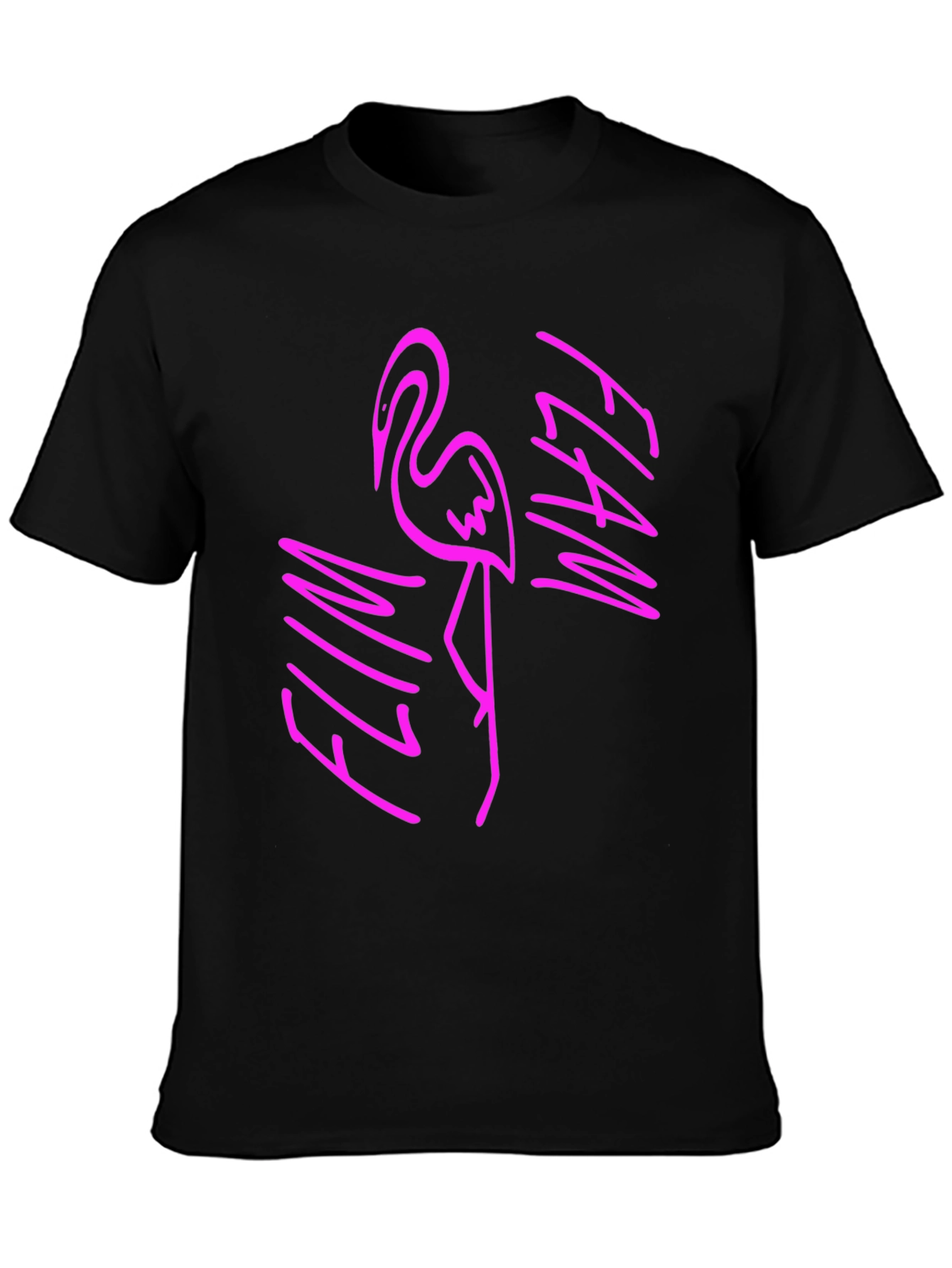 Flamingo Graphic Print T-Shirt