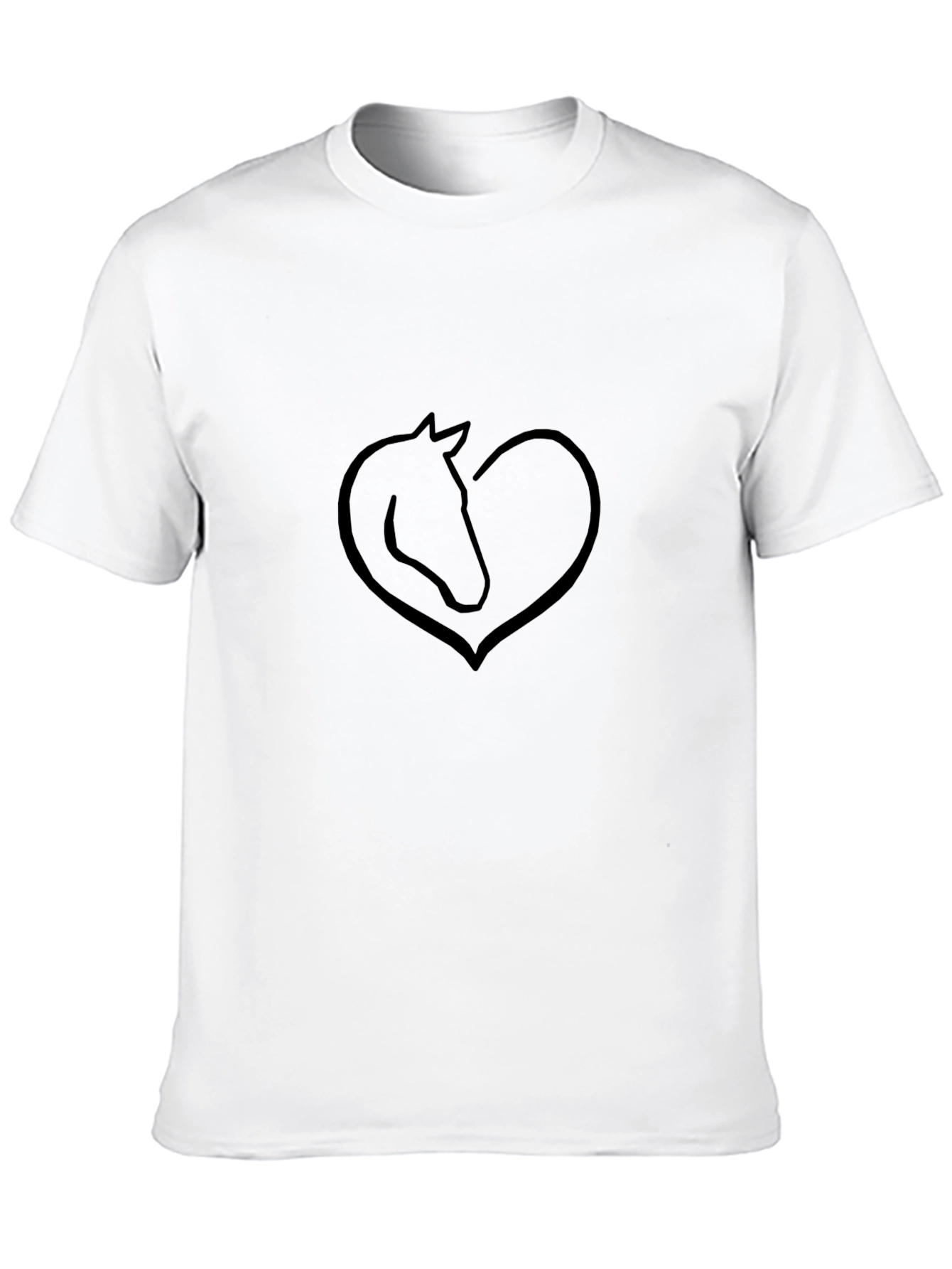 Horse Lover Tee - Heart Horse Design