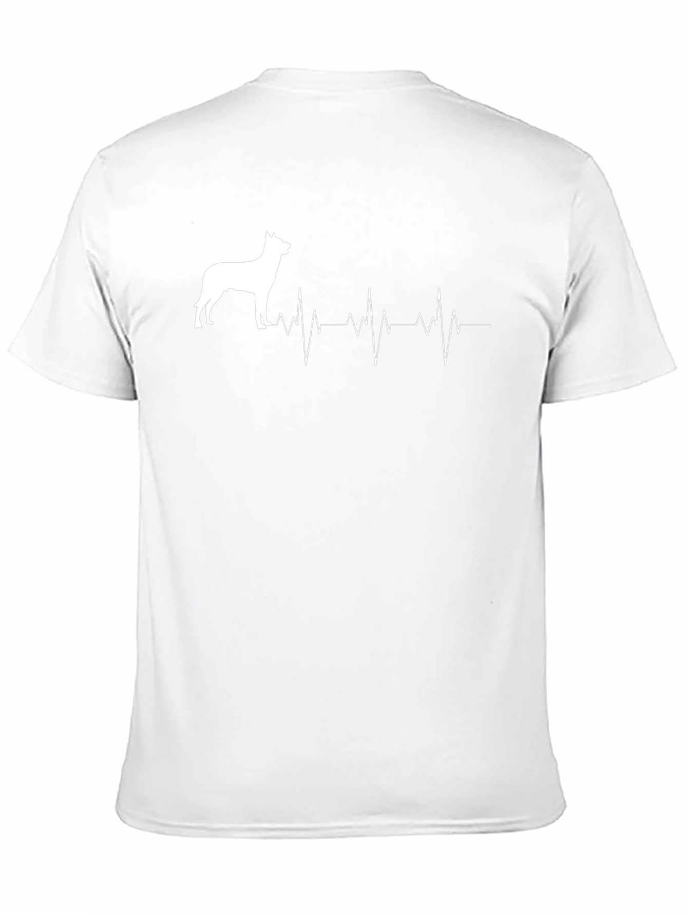 Dog Breed Heartbeat T-Shirt - Black