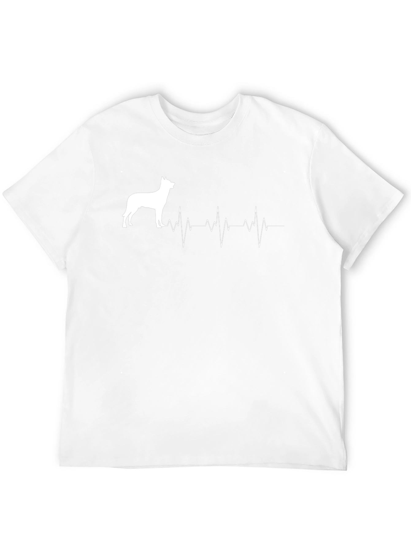 Dog Breed Heartbeat T-Shirt - Black