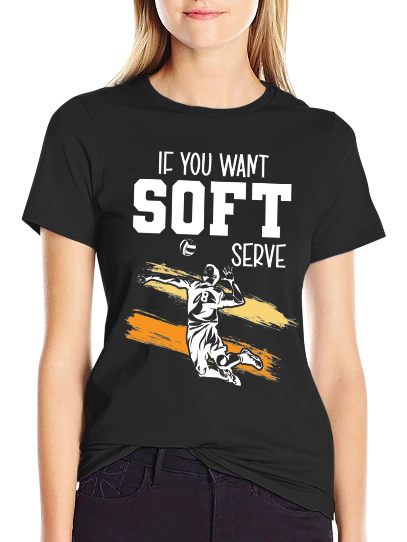 Volleyball Soft Serve Graphic Tee