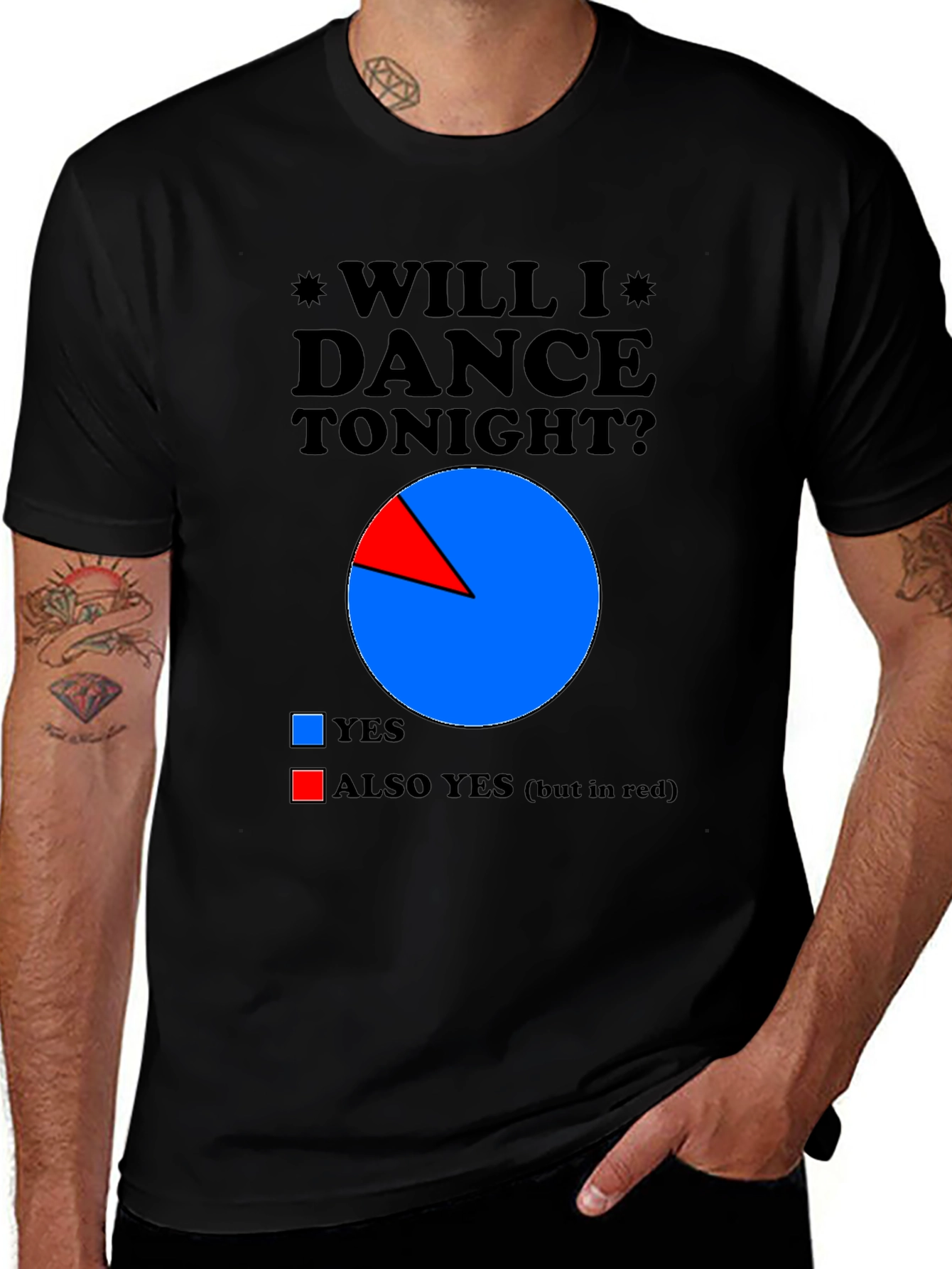 Will I Dance Tonight? Novelty Graphic Tee