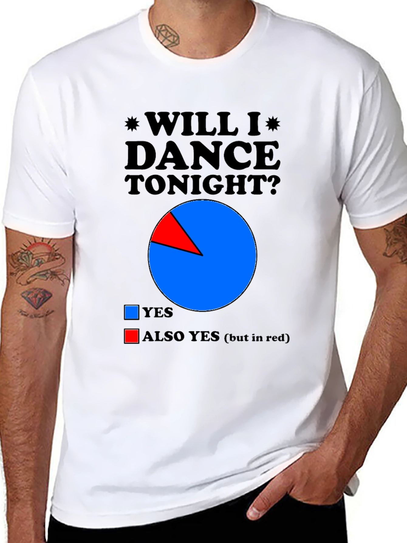 Will I Dance Tonight? Novelty Graphic Tee