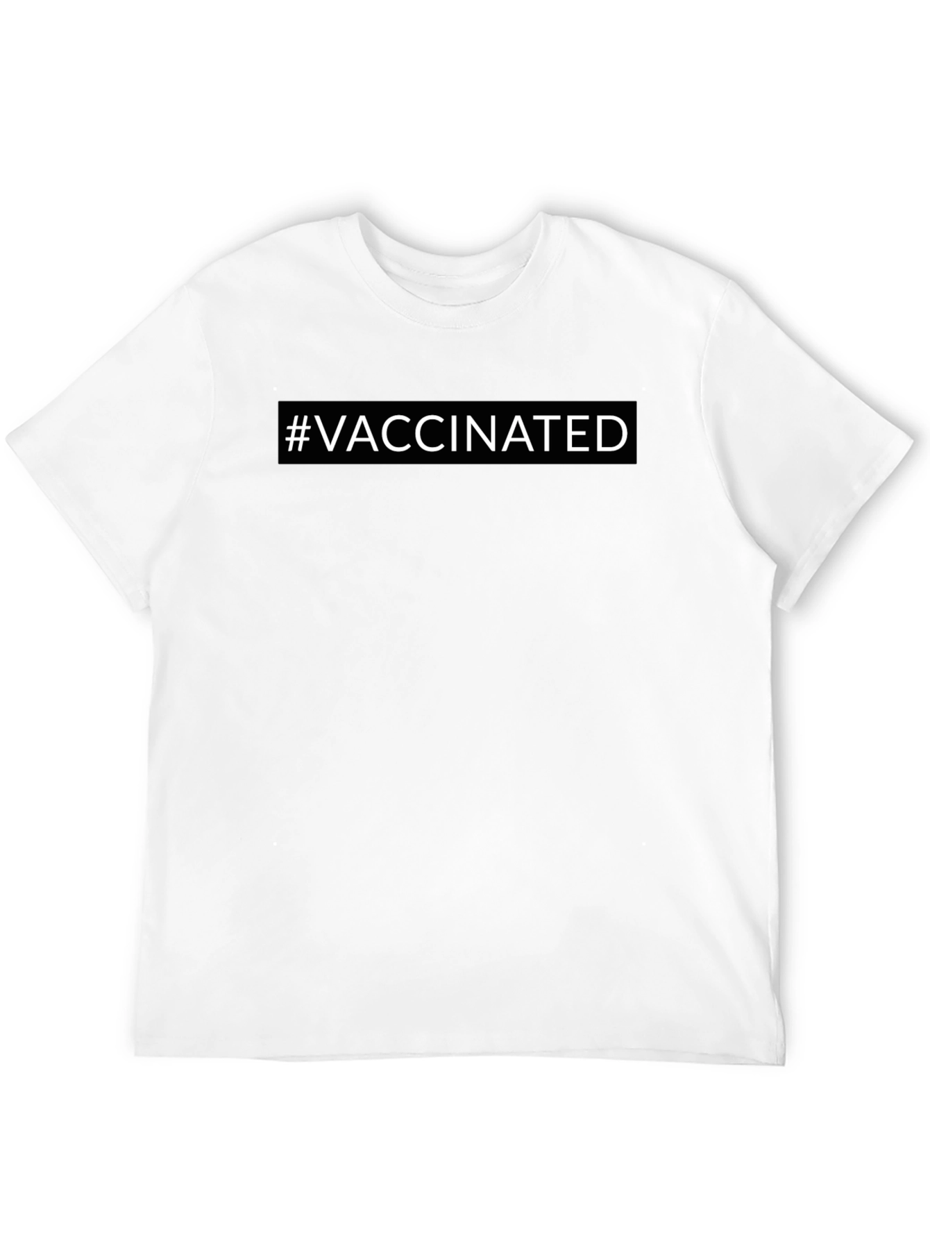 Vaccinated T-Shirt - Modern Black Tee