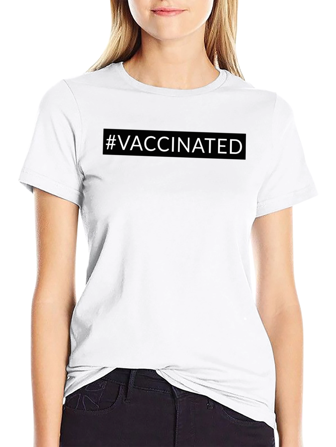 Vaccinated T-Shirt - Modern Black Tee