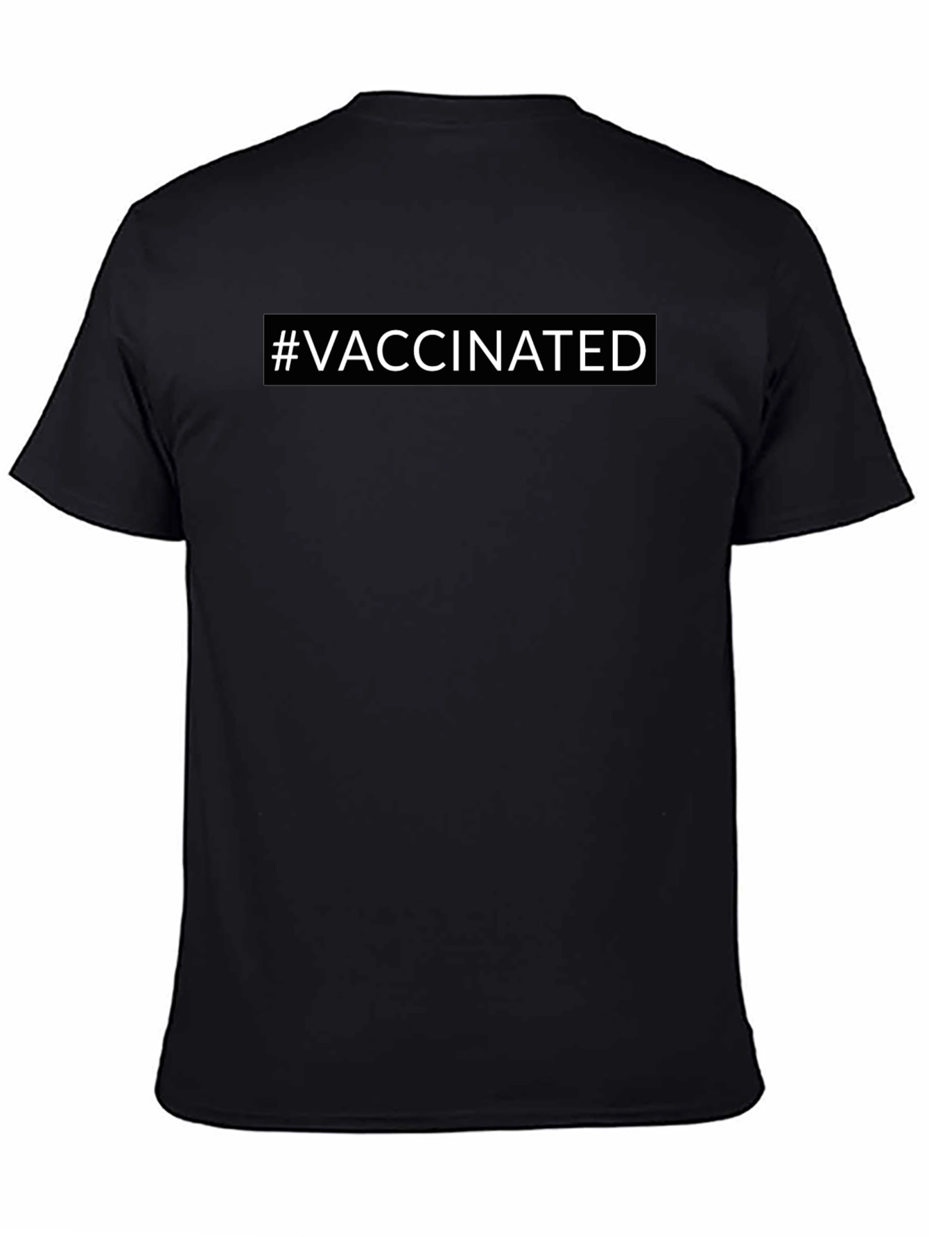 Vaccinated T-Shirt - Modern Black Tee