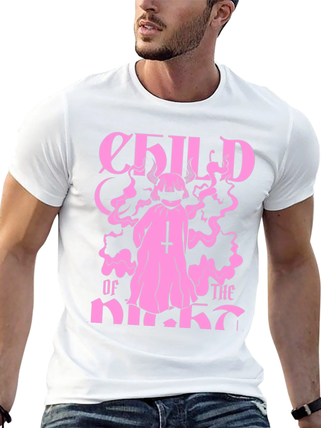 Child of the Night Black Graphic Tee