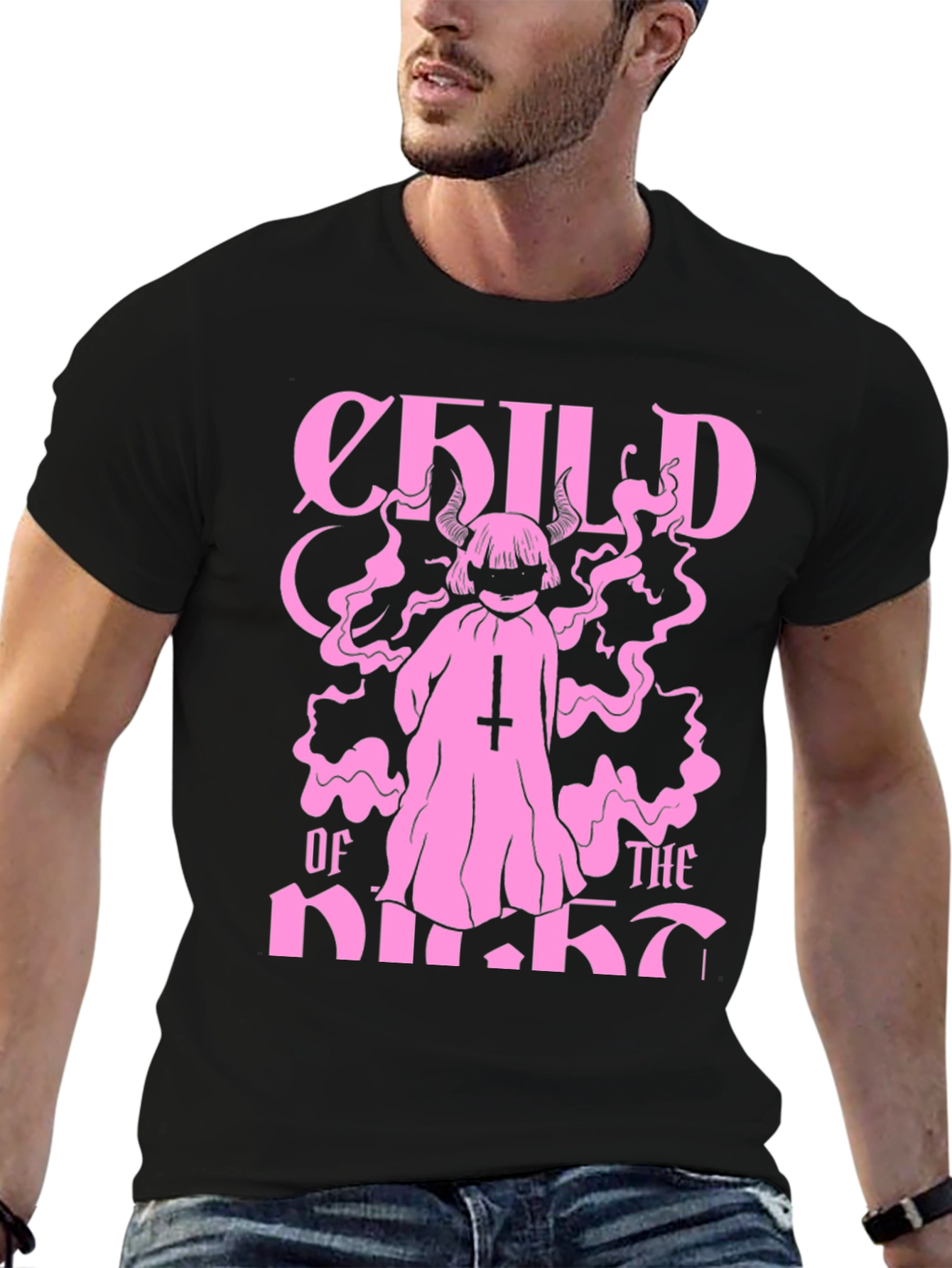 Child of the Night Black Graphic Tee