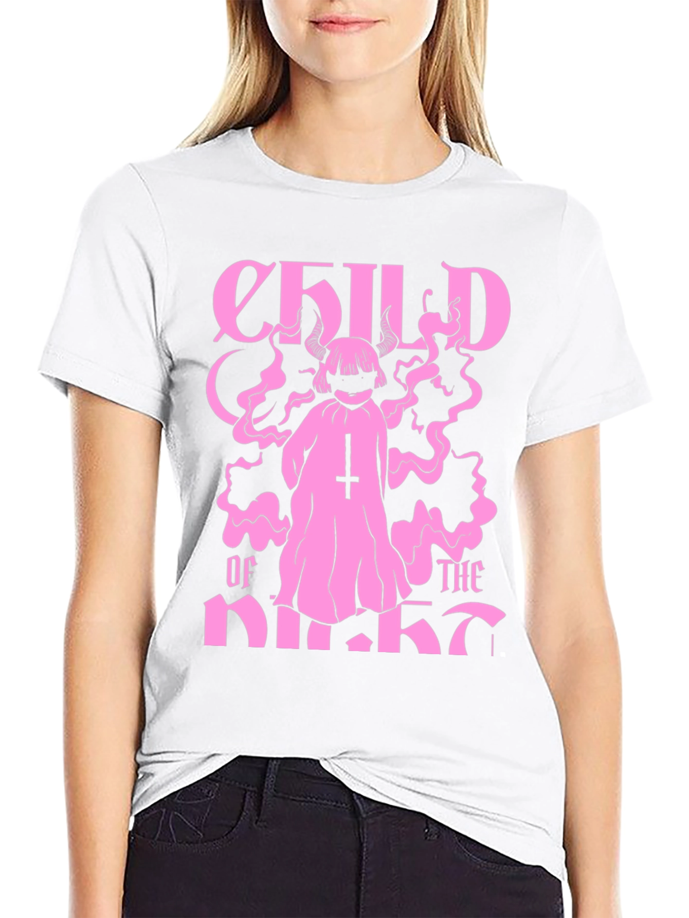 Child of the Night Black Graphic Tee