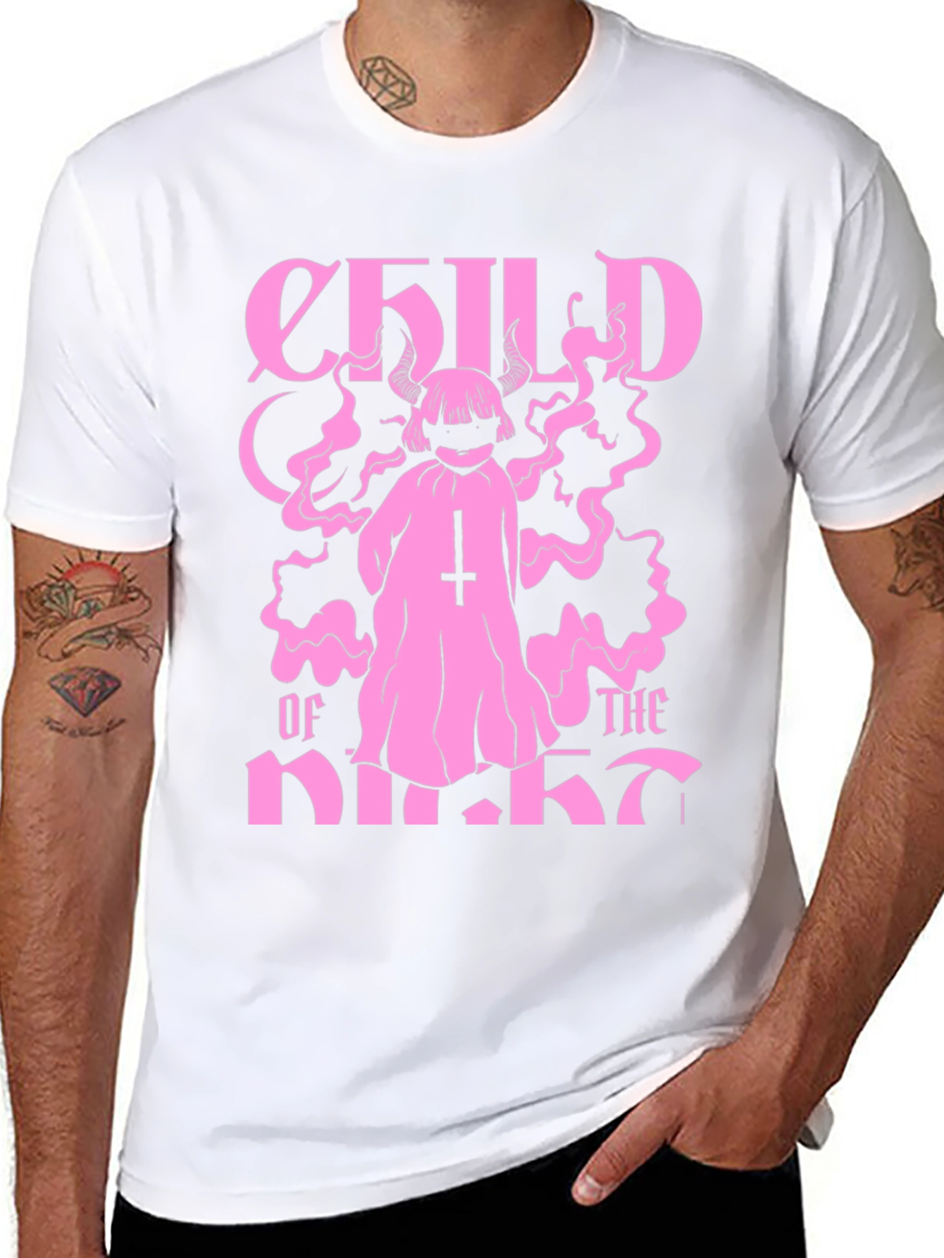 Child of the Night Black Graphic Tee