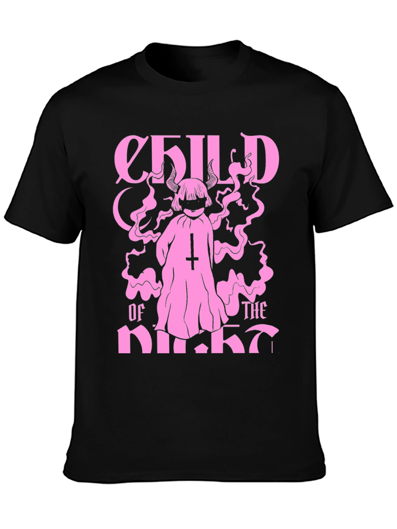 Child of the Night Black Graphic Tee