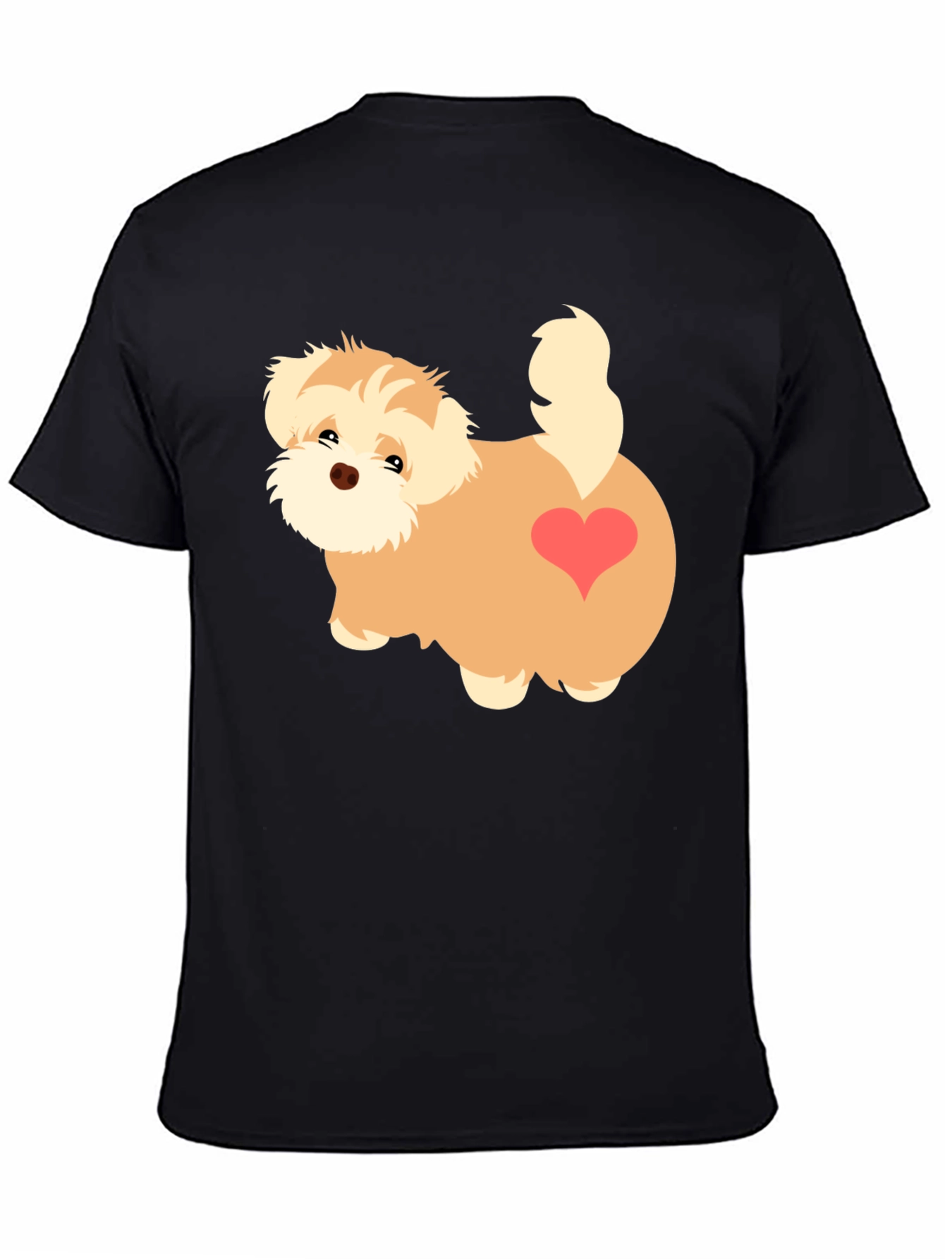 Cute Cartoon Dog Graphic T-Shirt
