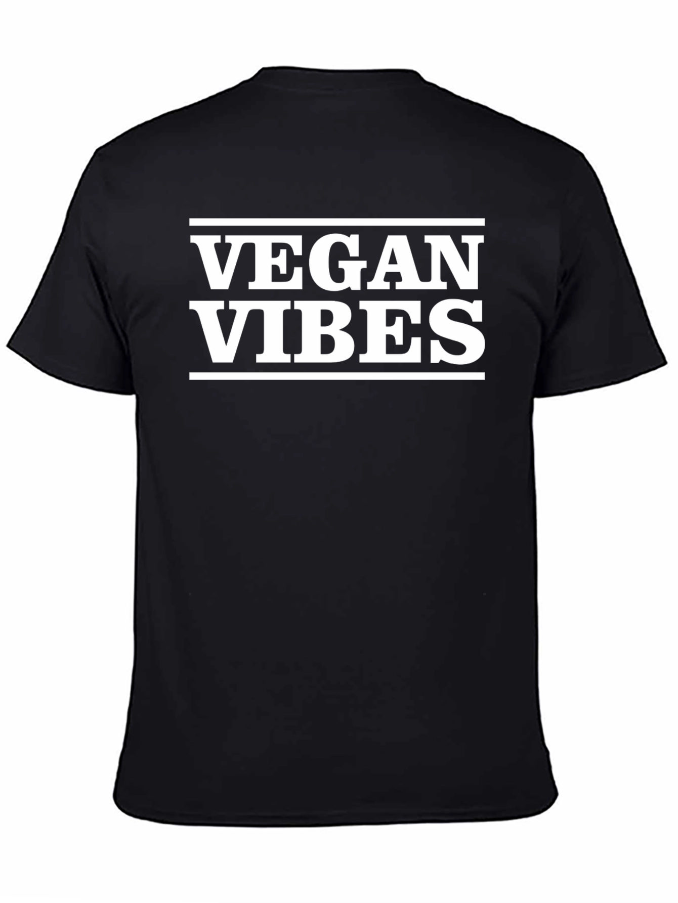 Vegan Vibes Graphic Tee - Black T-Shirt