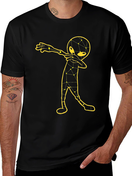 Dabbing Alien T-Shirt - Unique Graphic Tee