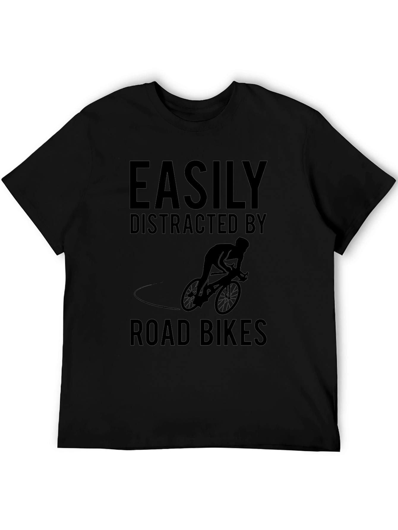 Easily Distracted By Road Bikes Graphic T-Shirt