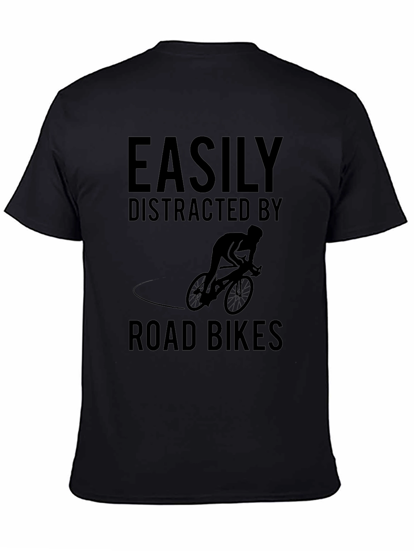 Easily Distracted By Road Bikes Graphic T-Shirt