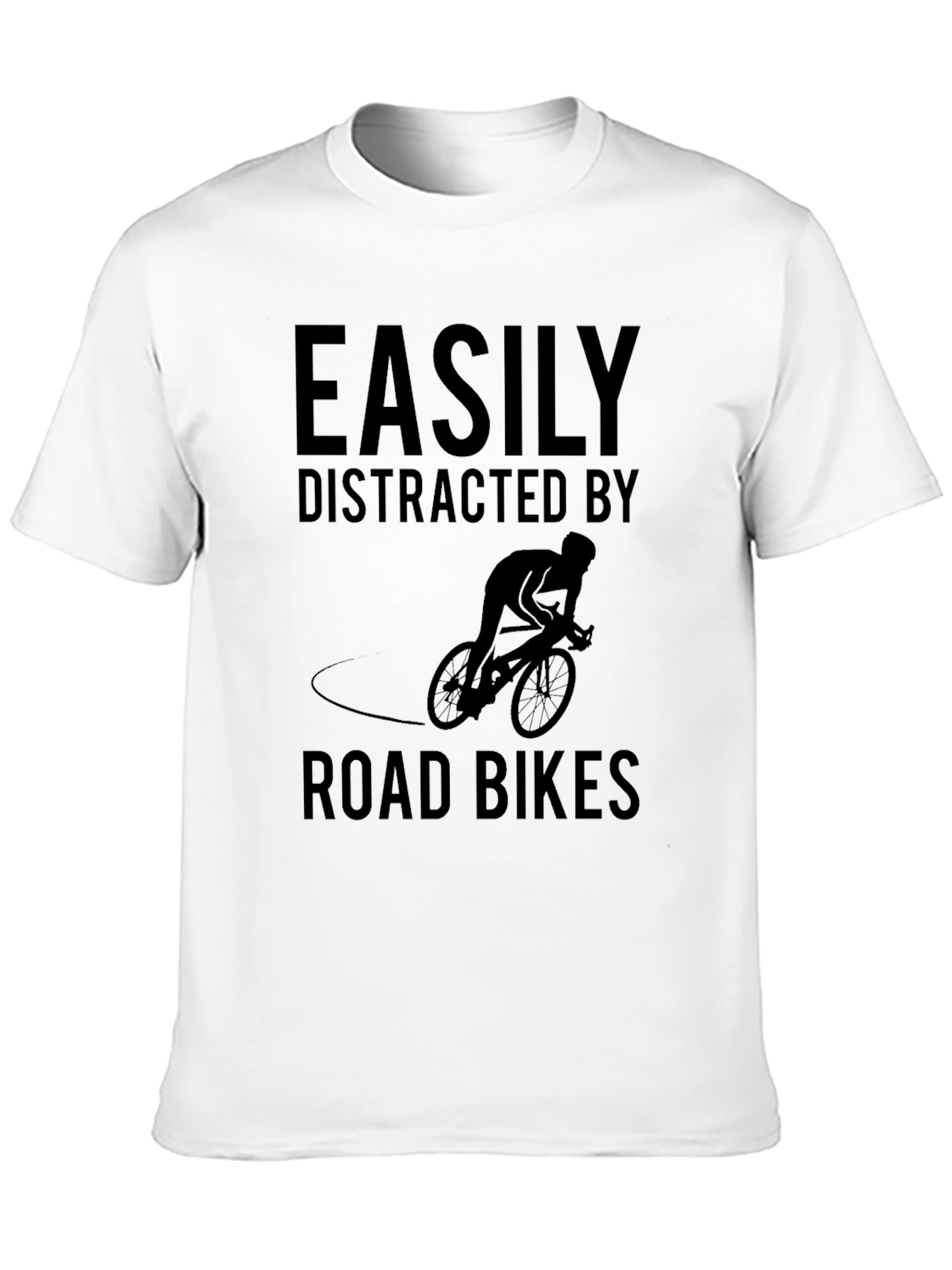 Easily Distracted By Road Bikes Graphic T-Shirt