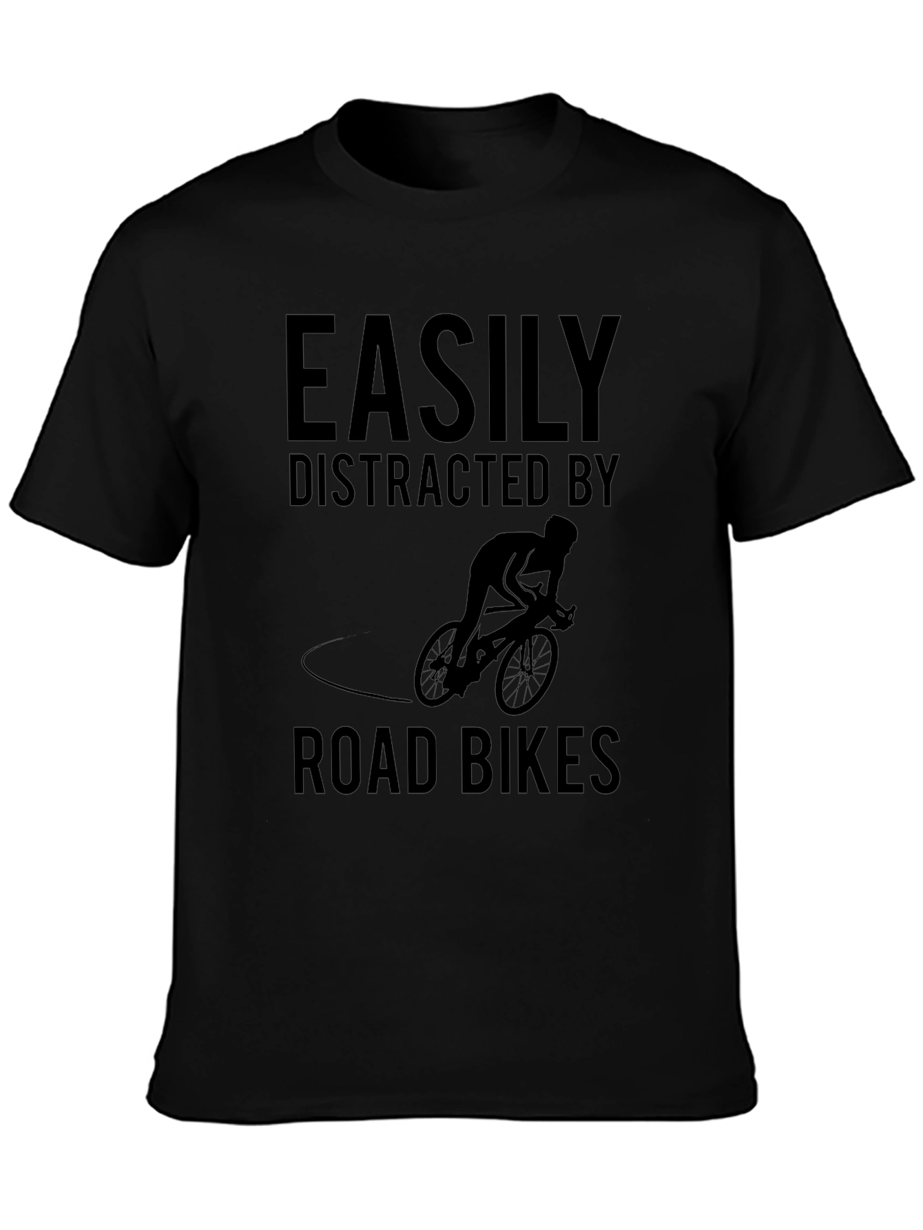 Easily Distracted By Road Bikes Graphic T-Shirt