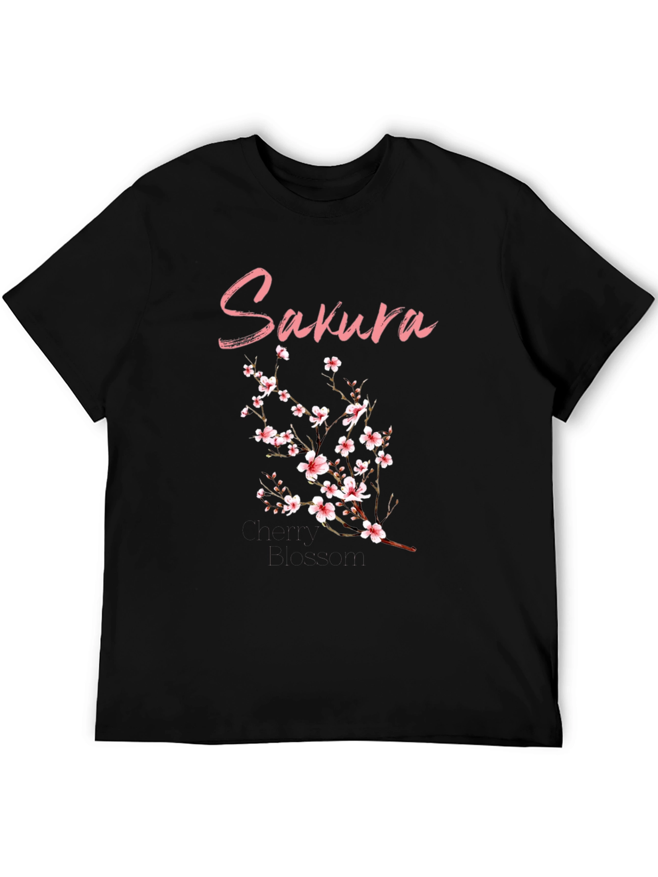 Sakura Blossom Black T-Shirt
