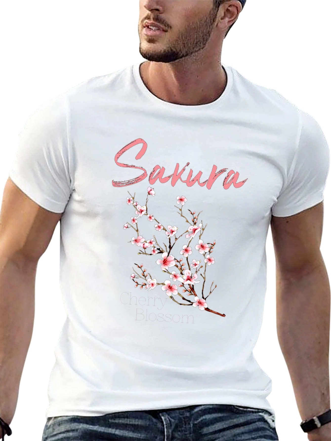 Sakura Blossom Black T-Shirt