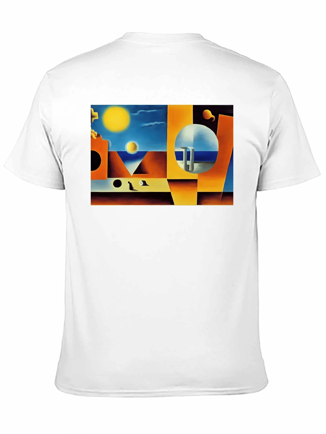 Abstract Art Print Black T-Shirt
