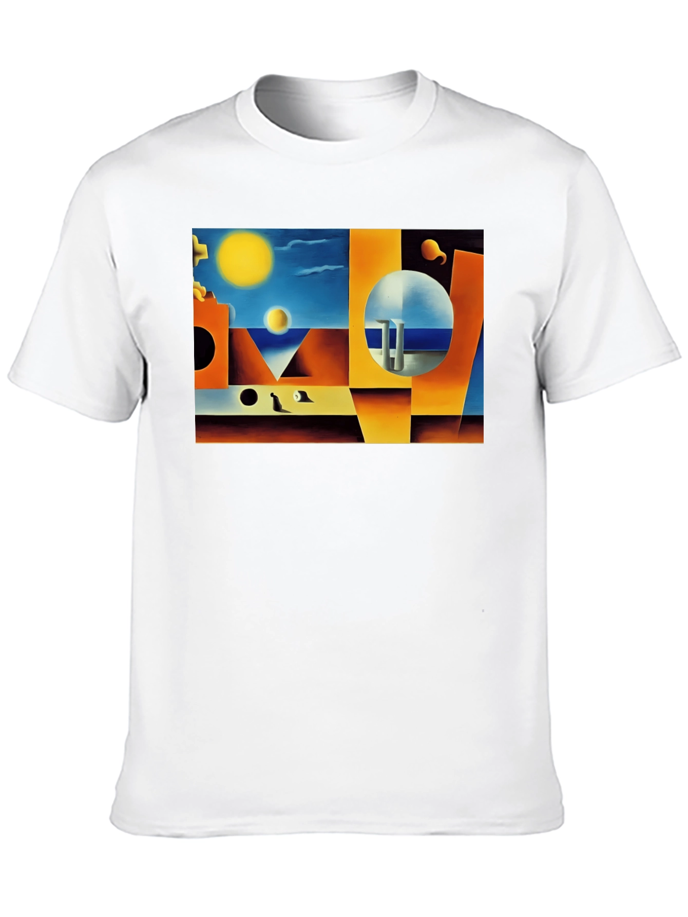 Abstract Art Print Black T-Shirt