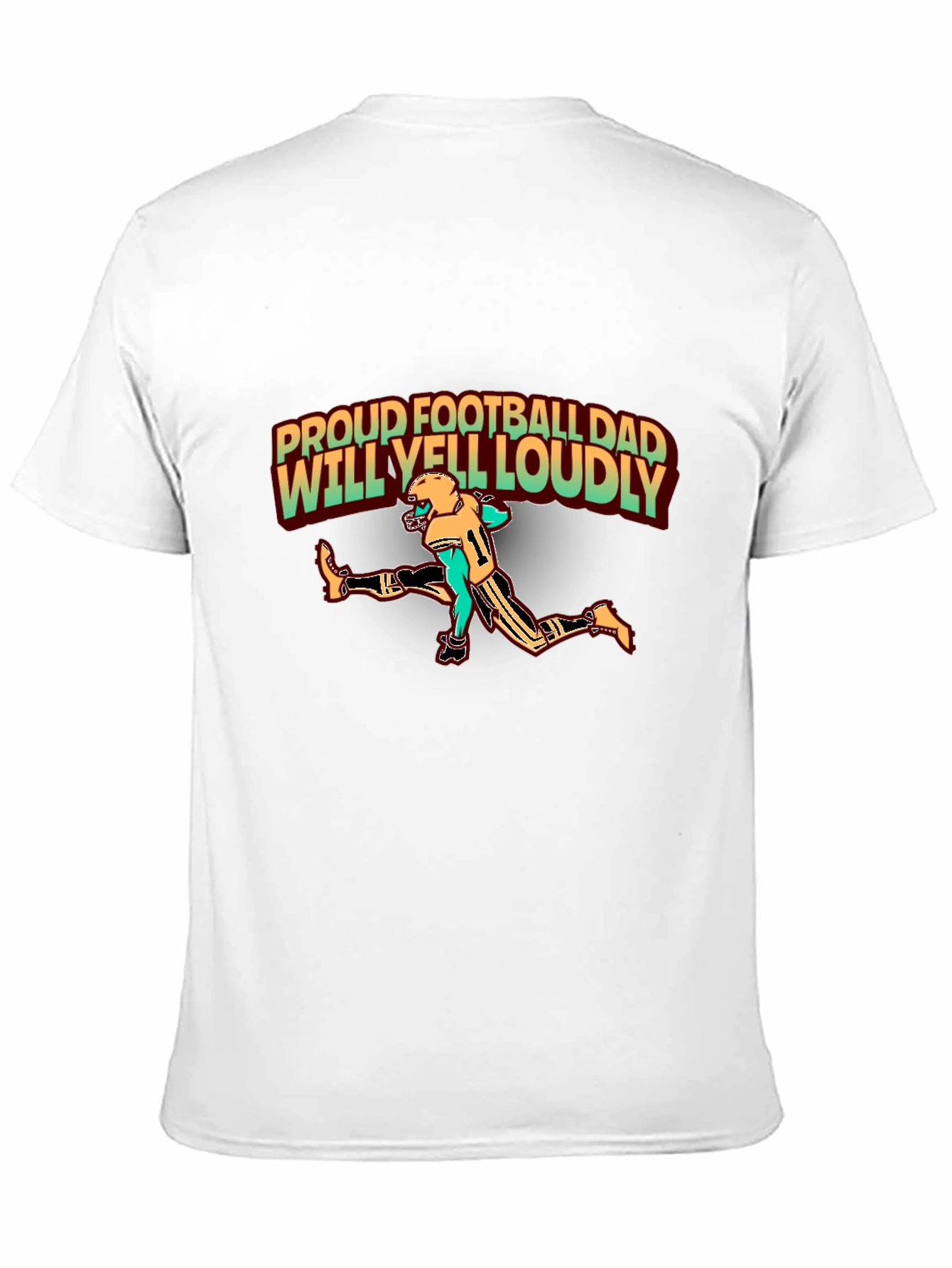 Proud Football Dad T-Shirt - Loud and Proud!