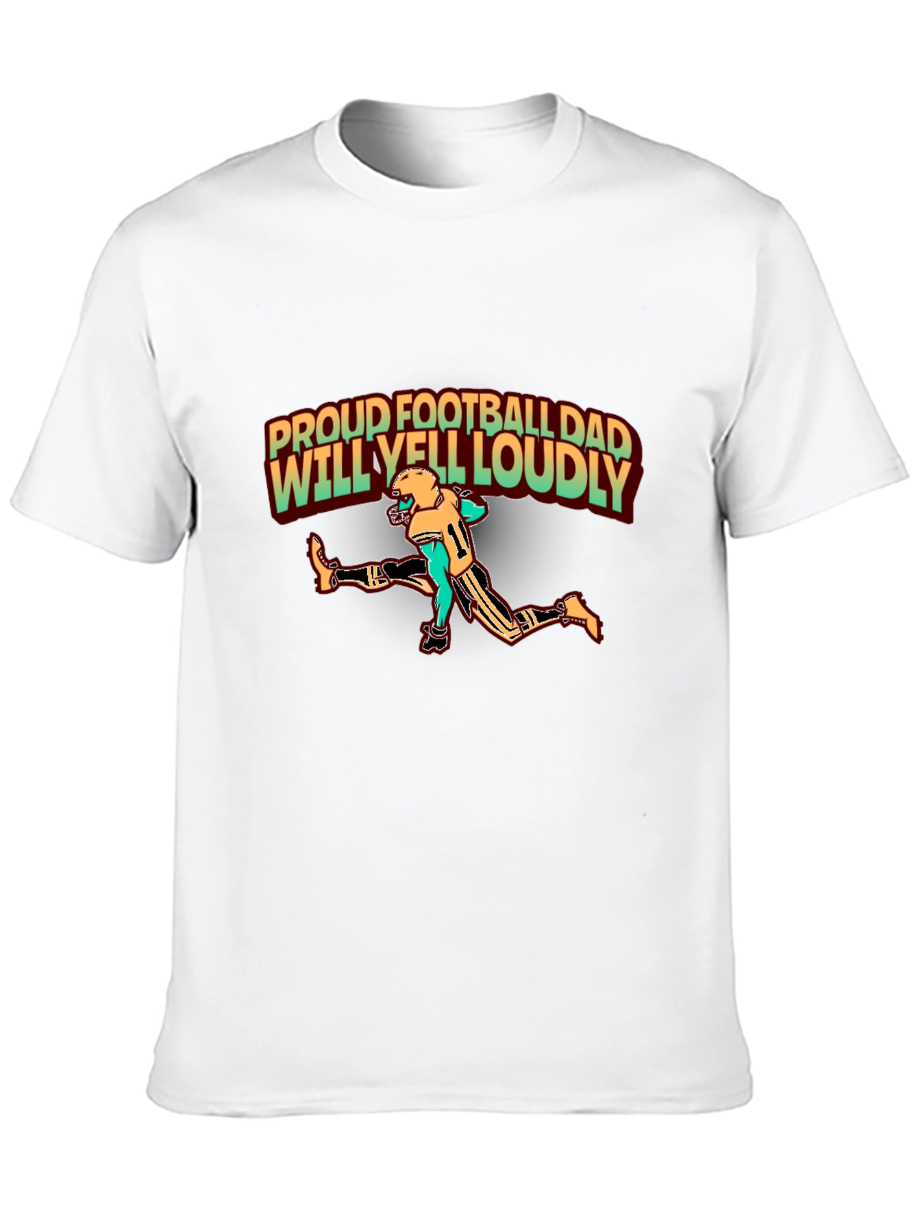 Proud Football Dad T-Shirt - Loud and Proud!