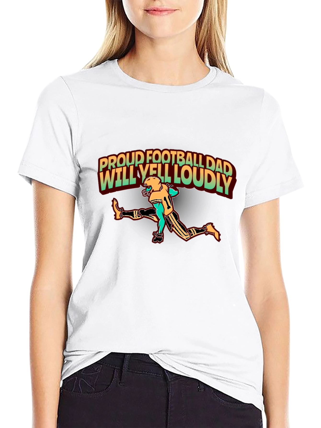 Proud Football Dad T-Shirt - Loud and Proud!