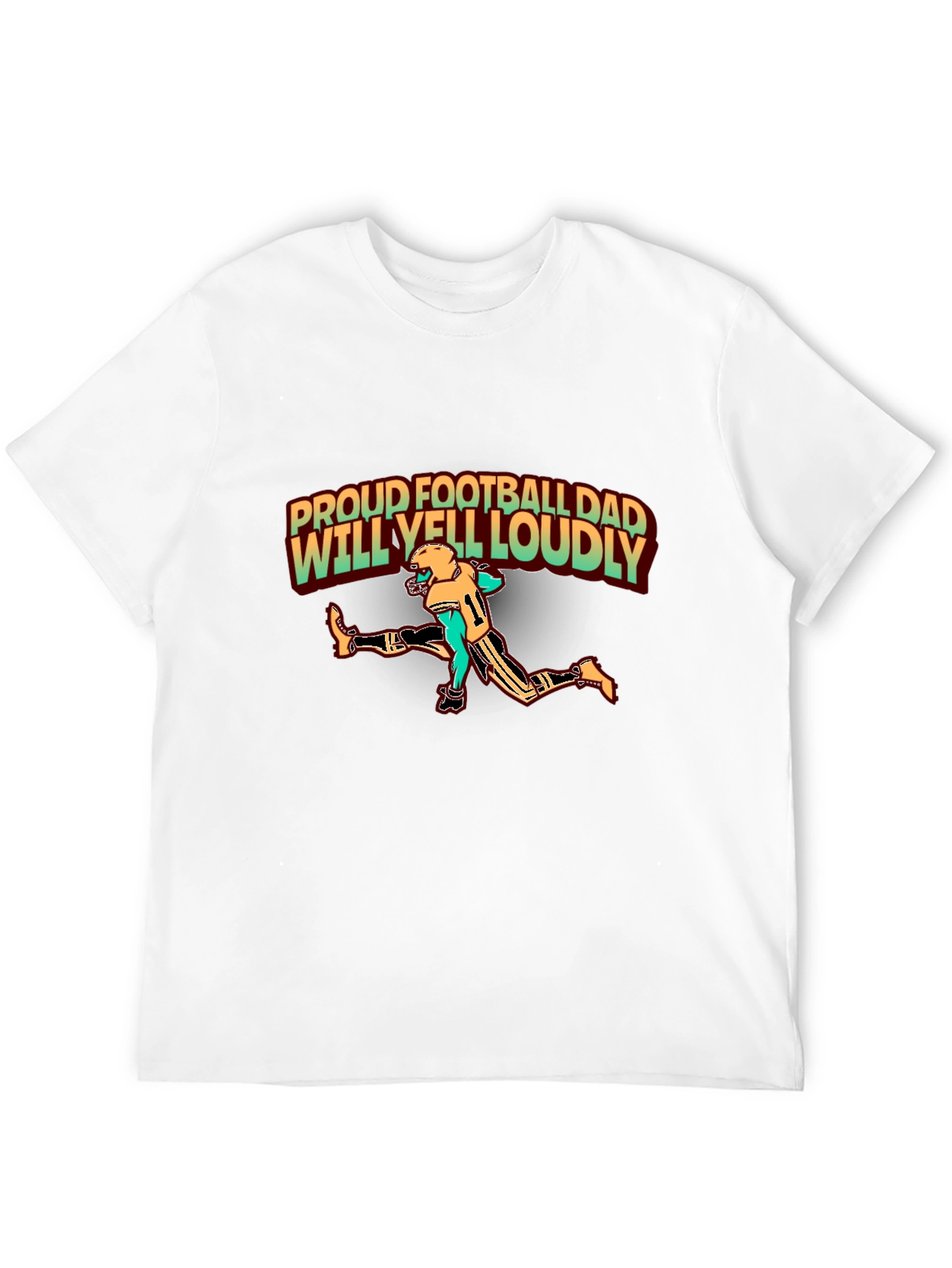 Proud Football Dad T-Shirt - Loud and Proud!