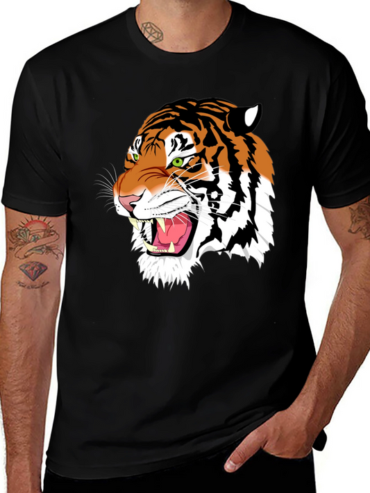 Tiger Graphic Black T-Shirt