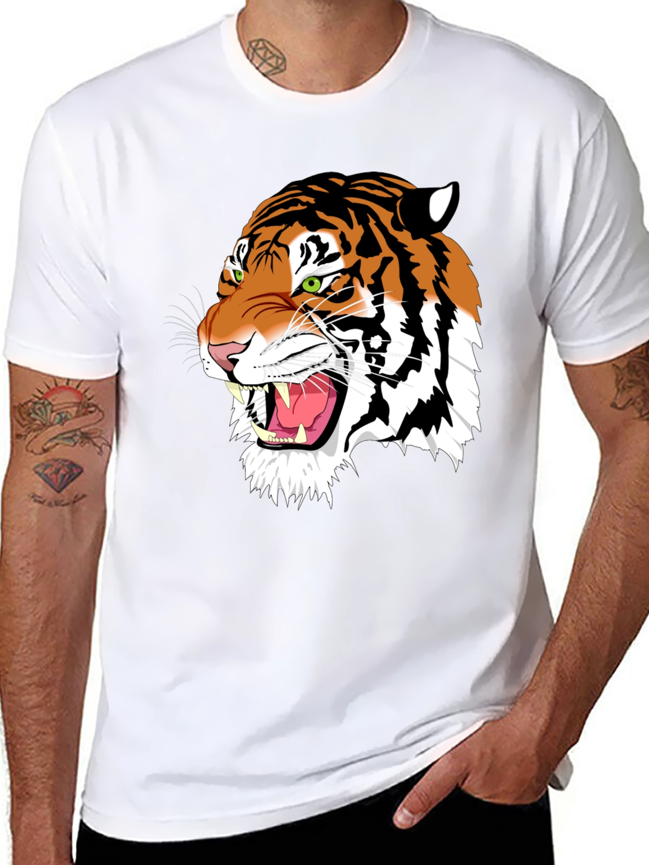 Tiger Graphic Black T-Shirt