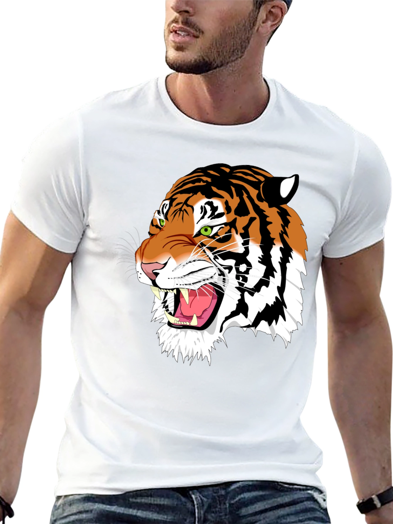 Tiger Graphic Black T-Shirt