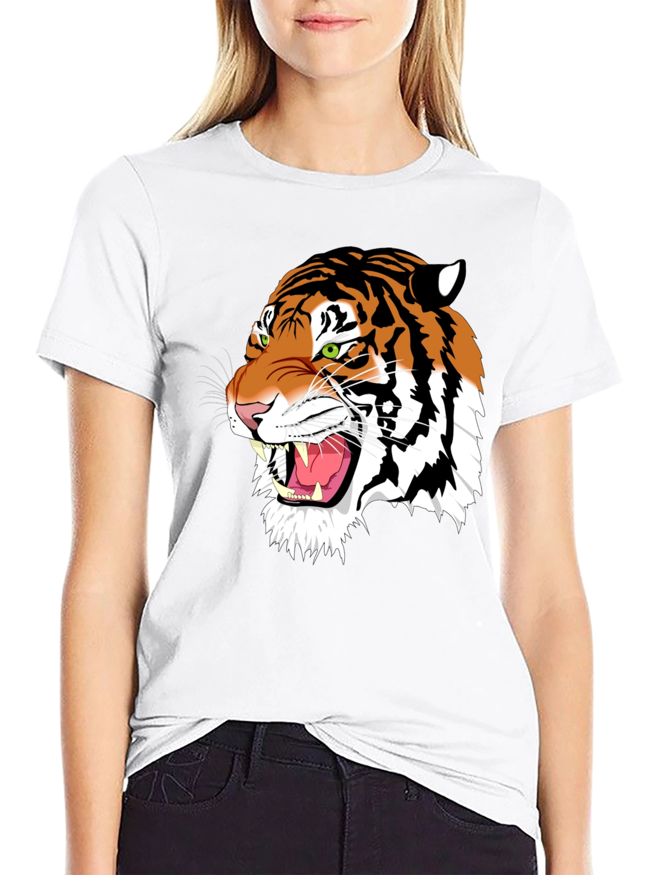 Tiger Graphic Black T-Shirt