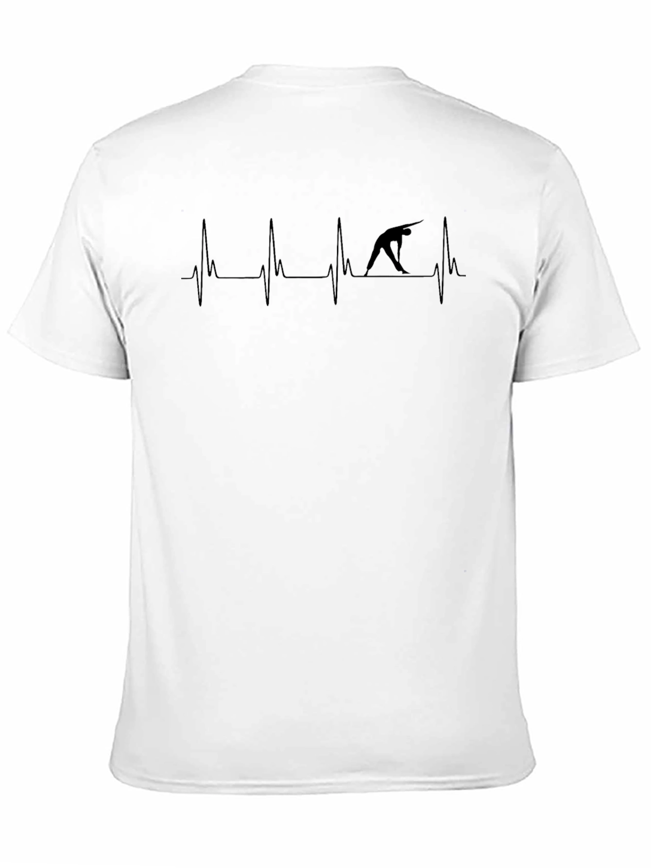 Gymnastics Heartbeat Tee - Black Cotton