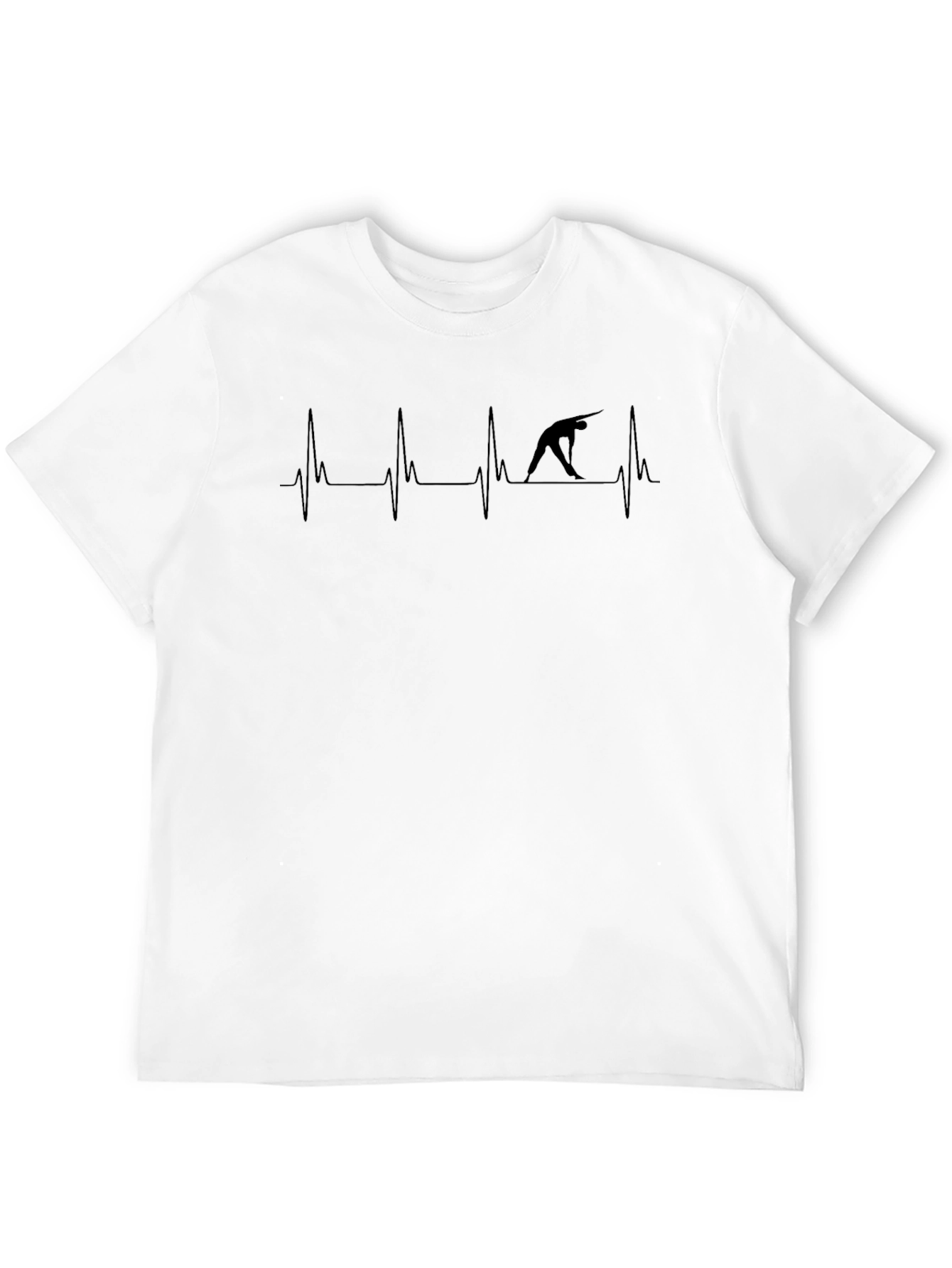 Gymnastics Heartbeat Tee - Black Cotton